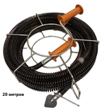 Набор для прочистки канализации до 160 мм 20 м, CROCODILE 50315-22-20Н