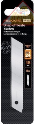 Сменные лезвия Fiskars Pro CarbonMax™ 18 мм 5 шт. (1027232)