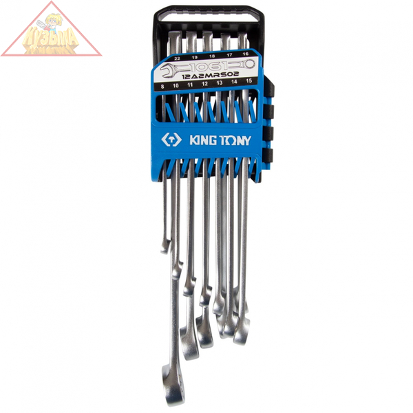 Набор комбинированных ключей KING TONY 8-22 мм, 12 предметов 12A2MRS02