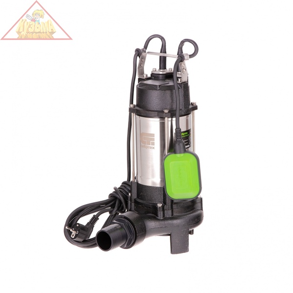 Фекальный насос СФН1100-Н, 1100 Вт, напор 10 м, 18000 л/ч, нож, Сибртех, 99804