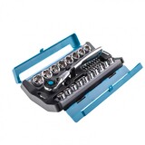 Набор торцевых головок, трещотка 120 зубьев, 36 предметов, 1/2" CrV, Gross, арт. 14144