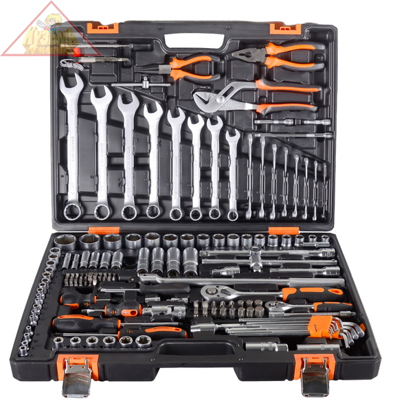 Набор инструментов, 1/2", 1/4", CrV, в кейсе 151 предмет Вихрь 73/6/7/9