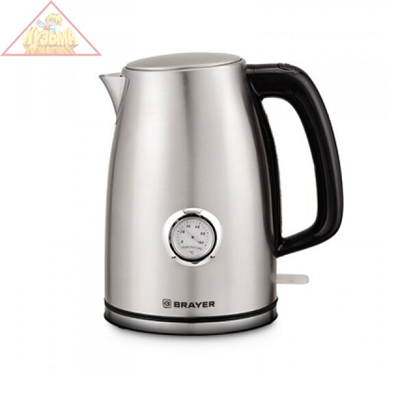 Электрический чайник BRAYER BR1022, серебристый 1,7 л
