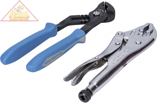 Набор переставные клещи и зажим, ложемент, 2 предмета KING TONY 9-40102GP