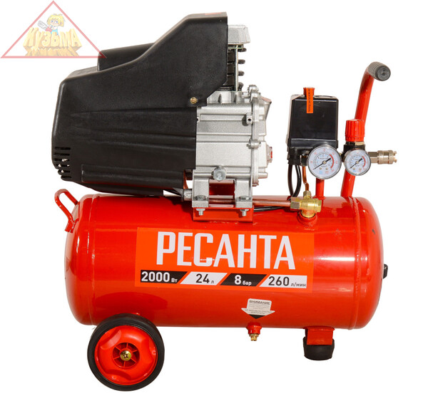 Компрессор поршневой масляный Ресанта КП-24/260М арт. 74/7/3