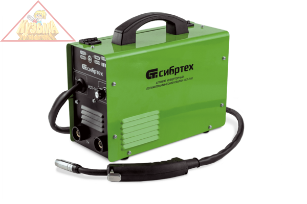 Аппарат инвертор. полуавтомат. сварки ИСП-140, 140 А, ПВ 60% Сибртех (94321)