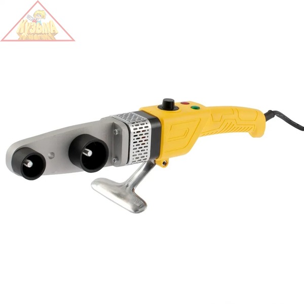 Аппарат для сварки пластиковых труб DENZEL DWP-800 X-PRO, 800 Вт, комплект насадок, 20-32 мм (арт. 94207)