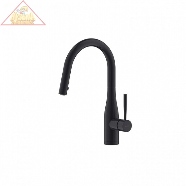 Смеситель для кухни с вытяжным изливом Bravat Miranda черный F7164208BW-1B-ENG