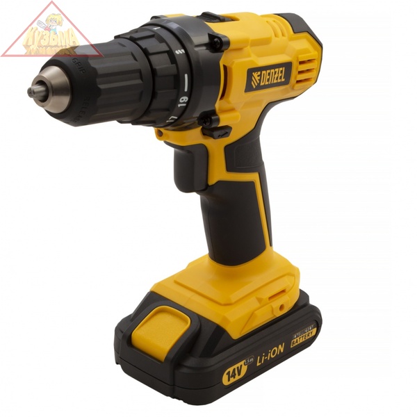 Дрель-шуруповерт аккумуляторная CDL-IB-14-02 Denzel 26112