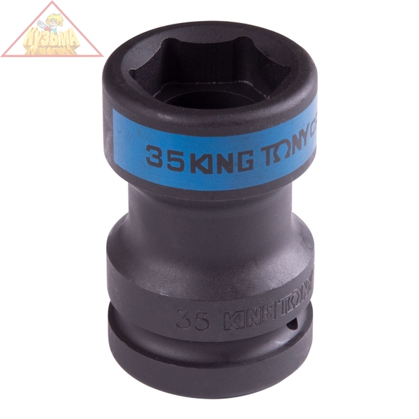 Головка торцевая ударная футорочная 1", Square 17 мм х Hex 35 мм KING TONY 85451735M