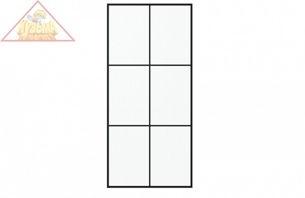 Душевая перегородка Bravat Blackline 90x195 см BG090.5413B