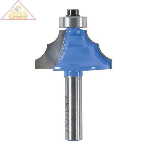 Фреза кромочная калевочная с подшипником Кратон Ø34,9х15,0 мм R9,6 ммхв. 8 мм 1 09 03 075