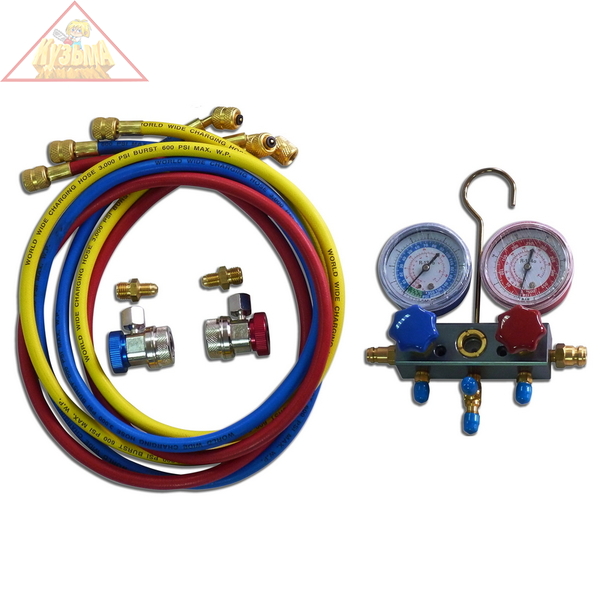 Манометрический коллектор для фреона R134a МАСТАК 105-20001