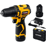 Бесщеточная дрель-шуруповерт STEHER CDB-120-2, 12 В, 35 Нм, 2 АКБ х 2 Ач, кейс