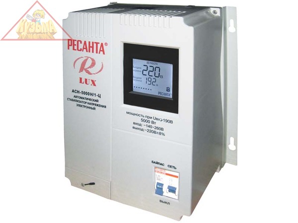 Стабилизатор АСН-5000Н/1-Ц Ресанта Lux
