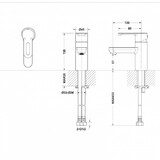 Смеситель для раковины Bravat Stream-D F137163C