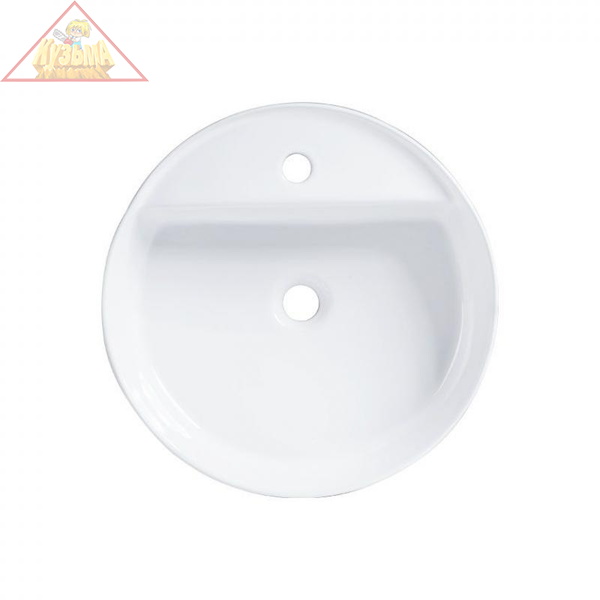 Раковина накладная с отверстием под смеситель BRAVAT Affability C22284W-1-ENG