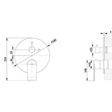 Смеситель для ванны с душем встраиваемый 2-функц. Bravat Eddie Black PB8369402BW-2-ENG