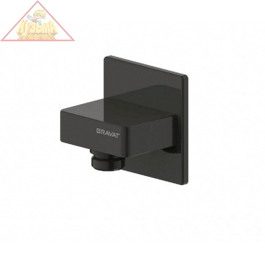 Переходник (штуцер) для шланга Bravat черный P7429BW-1