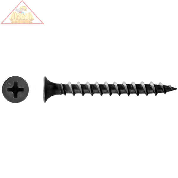 Саморезы СГД гипсокартон-дерево, 40 х 3.5 мм, 4 500 шт, фосфатированные, KRAFTOOL 3005-40