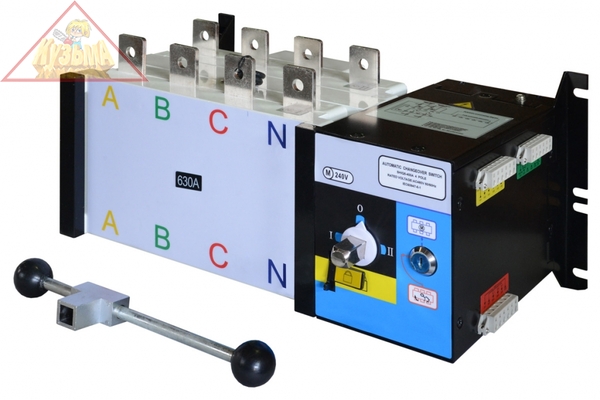 Реверсивный рубильник АВР (устройство автоматического ввода резерва) SHIQ5-630/4P ТСС 019927