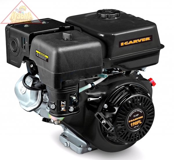 Двигатель  CARVER 190FL 4-такт., 15л.с. (вых.вал S-type, D=25 мм)