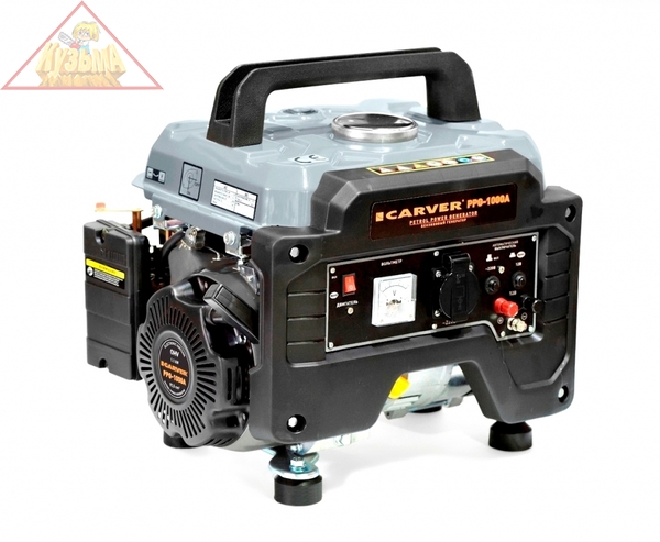 Генератор бенз.  CARVER PPG- 1000А (LT-156F, 1,0/1,1кВт, 220В, бак 6л)