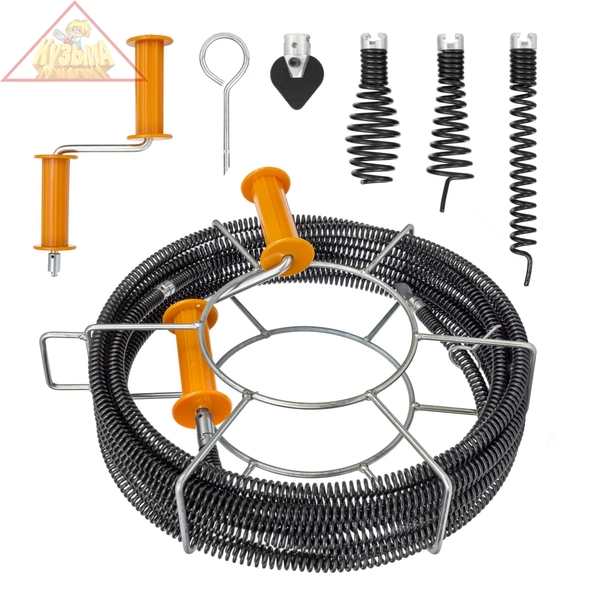 Набор для прочистки канализации до 160 мм 20 м, CROCODILE 50315-22-20Н