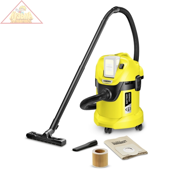 Хозяйственный пылесос Karcher WD 3 BATTERY 1.629-910.0