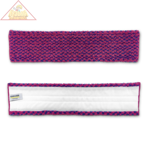 Насадка из микроволокна с абразивом с креплением на липучке, красная, 60 см 6.999-392.0 Karcher