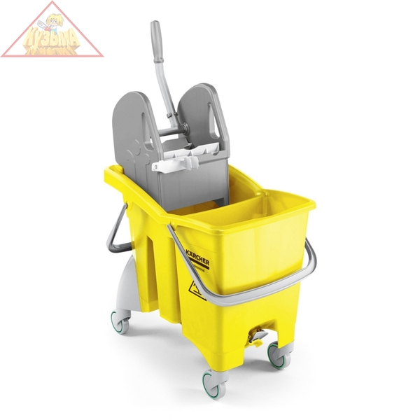 Двухсекционное ведро на колесах с вертикальным отжимом, 30 л 6.999-356.0 Karcher