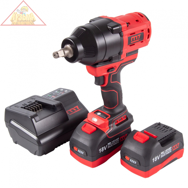 Гайковерт аккумуляторный ударный MIGHTY SEVEN 1/2", 1700 Нм, 18 В, кейс, арт. DW-402A