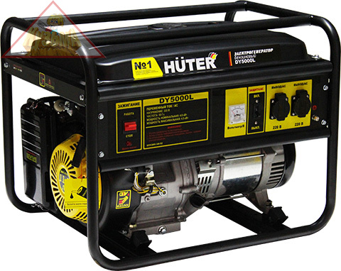 Электрогенератор DY5000L Huter, ручной стартер, 4000 Вт