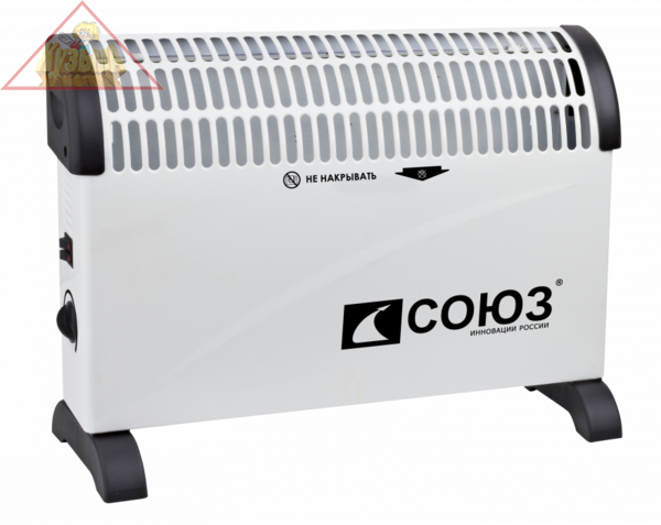 КОС-2000С Конвекторный обогреватель 750/1250/2000Вт,СТИЧ,мех.термостат,напольн/настен,СОЮЗ