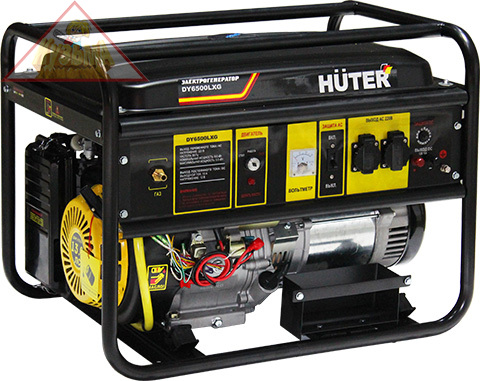 Электрогенератор DY6500LXG Huter, электростартер, ручной стартер