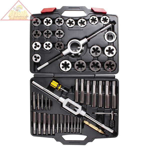 Набор метчиков и плашек SK-5 M6-M24, кейс, 51 предмет МАСТАК 351-00051C