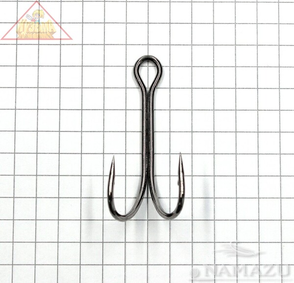 Крючок Namazu «Double Hook», размер 2/0 (INT), цвет BN, двойник (50 шт.)N-HD2/0BN
