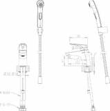 Смеситель Bravat Drop-D F148162C-1 для раковины с гигиеническим душем