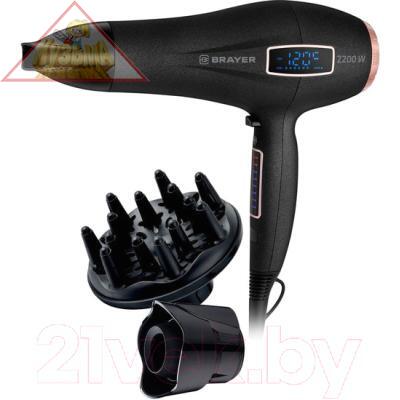 3001BR Фен BRAYER+3207BR-GD Электрощипцы BRAYER