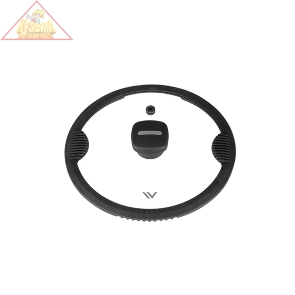 Крышка стеклянная с силиконовым ободом 24 см VENSAL VS4303