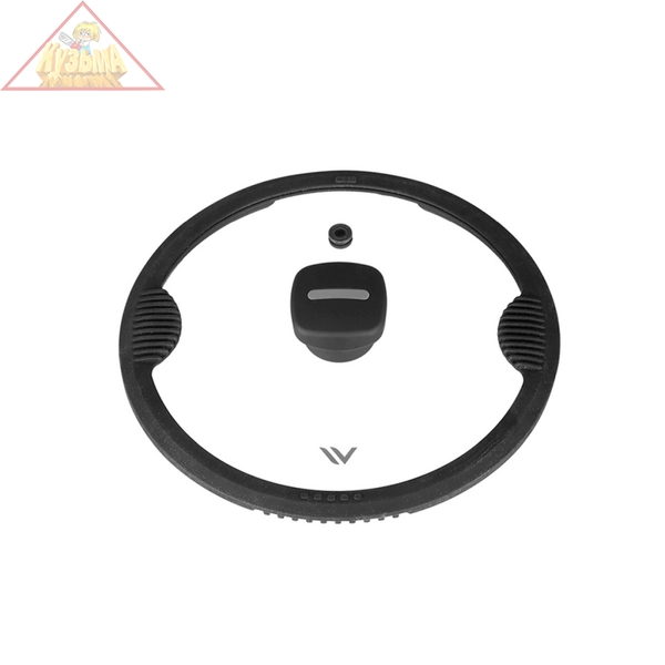 Крышка стеклянная с силиконовым ободом 28 см VENSAL VS4305