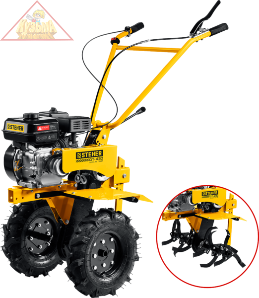 Мотоблок бензиновый с понижающей передачей STEHER GT-430