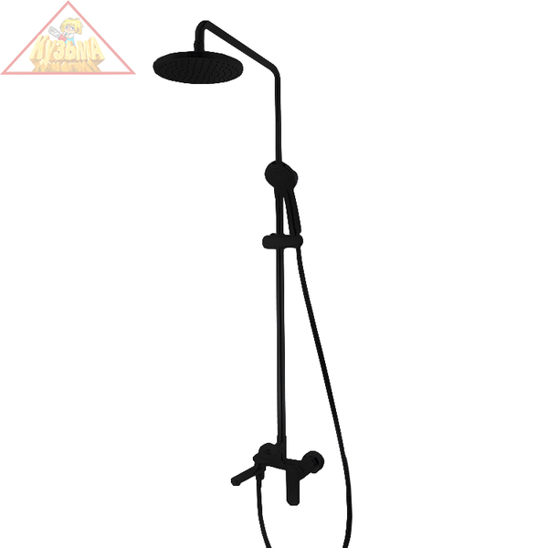Душевая колонна со смесителем для ванны Bravat Opal R, черный, F6125183BM-A2-RUS