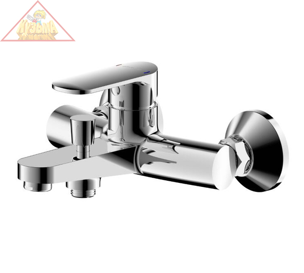 Смеситель для ванны короткий излив Bravat Louise F6191183CP-01-RUS