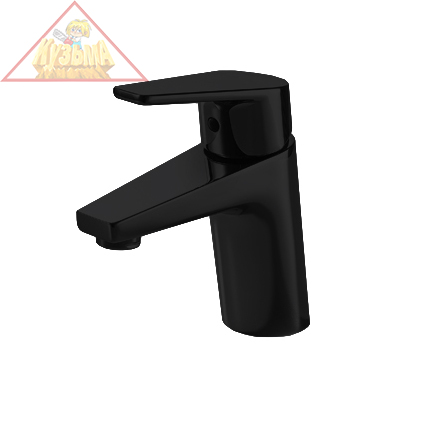 Смеситель для умывальника Bravat Line, черный, F15299BM-1