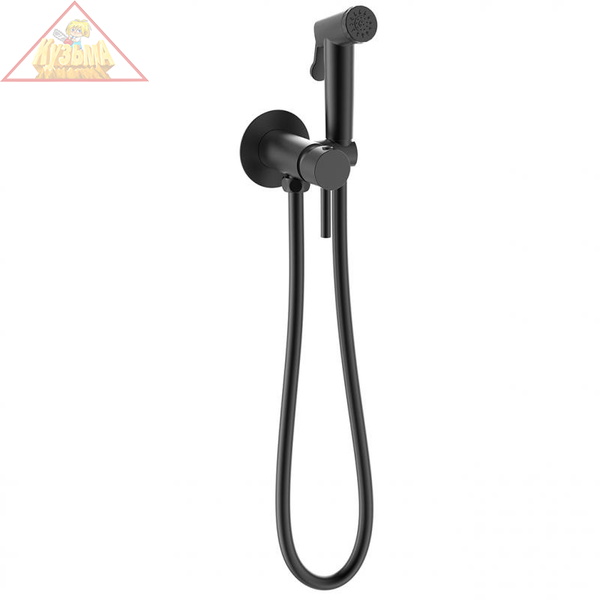 Смеситель с гигиеническим душем Bravat черный D9151BW-ENG