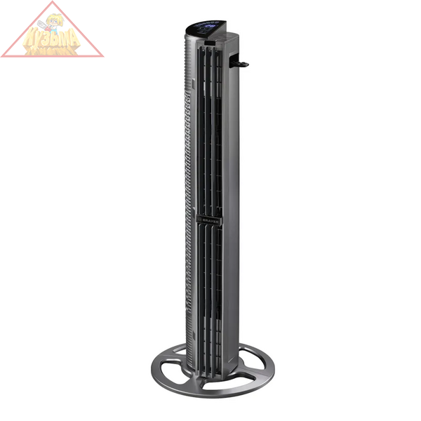 Колонный вентилятор BRAYER 4977BR, сенсор.упр.,пульт ДУ,вращение70°,мощ-ть75Вт, LED-дисплей, BR4977