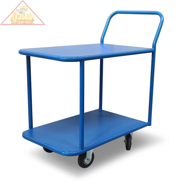 Тележка платформенная Стелла-техник КП-2-М-150-И , 2-х ярусная, 700х1200мм, металл