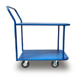 Тележка платформенная Стелла-техник КП-2-М-200-К , 2-х ярусная, 700х1200мм, металл