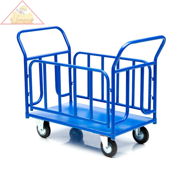 Тележка платформенная Стелла-техник КПО-300Т-150-И , с бортами, 600х1000мм